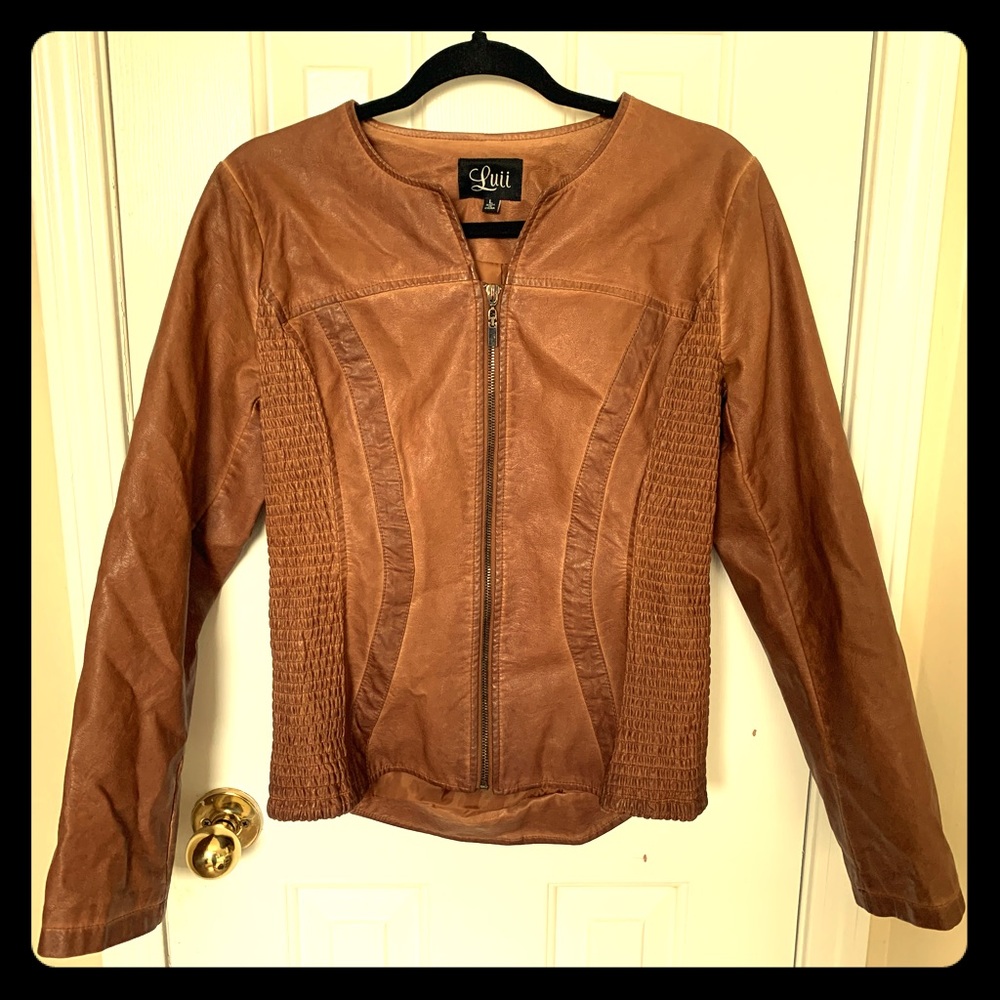 Faux leather jacket